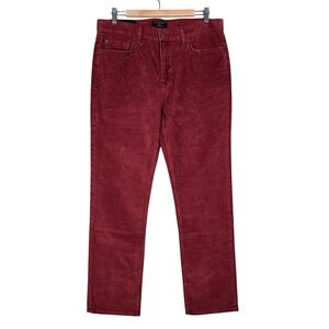 NWT Banana Republic Men's Merlot Red Slim Fit Stretch Corduroy Pants 34x32